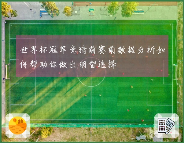 世界杯冠军竞猜前赛前数据分析如何帮助你做出明智选择